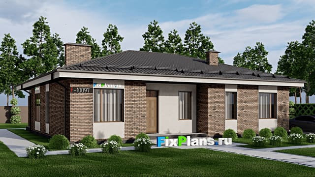 Одноэтажный дом F-10097