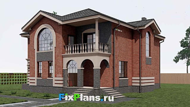 Двухэтажный дом F-0395